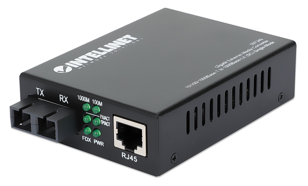 Gigabit Ethernet Single-Mode Media Converter