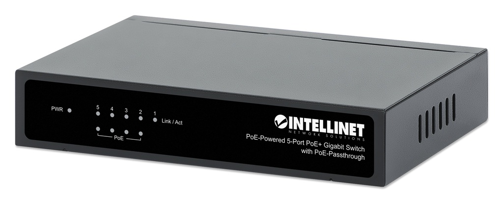 PoE-Powered 5-Port Gigabit Switch with PoE-Passthrough