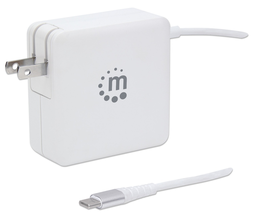 Power Delivery Wall Charger with Built-in USB-C Cable - 60 W