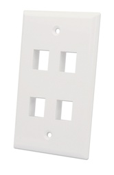 [772495] 4-Outlet Keystone Wall Plate