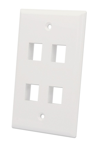 [772495] 4-Outlet Keystone Wall Plate