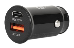 [102414] 2-Port Power Delivery Mini Car Charger - 25 W