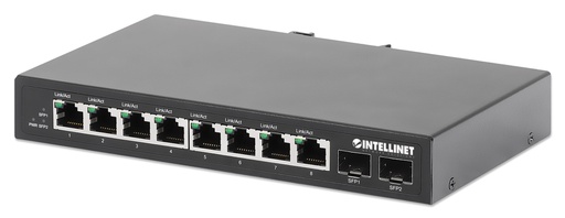 [508827] Industrial 8-Port Gigabit Ethernet Switch with 2 SFP Ports