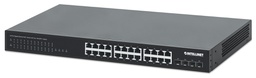 [561761] 24-Port Gigabit Ethernet PoE+ Switch with Four 10G SFP+ Uplinks